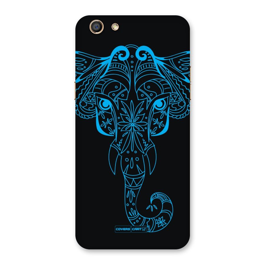 Blue Elephant Ethnic Back Case for Oppo F3