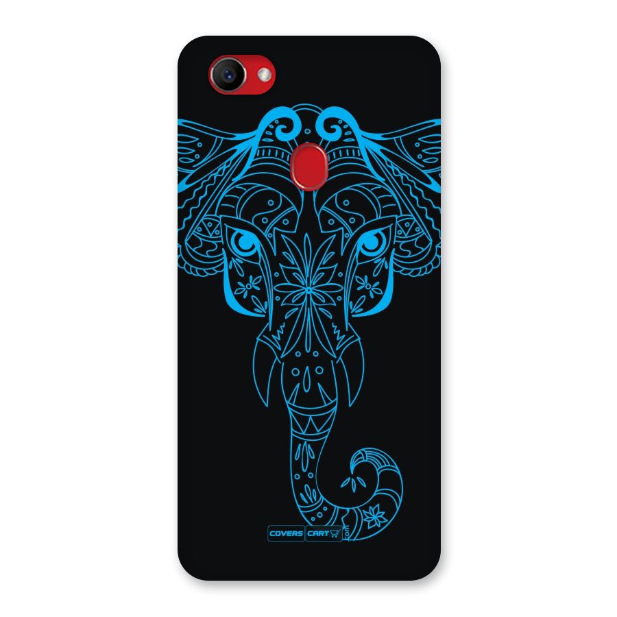 Blue Elephant Ethnic Back Case for Oppo F7