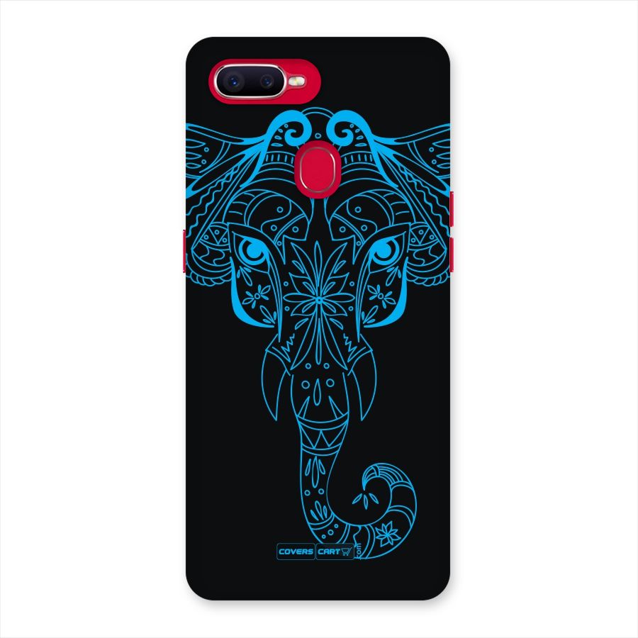 Blue Elephant Ethnic Back Case for Oppo F9 Pro