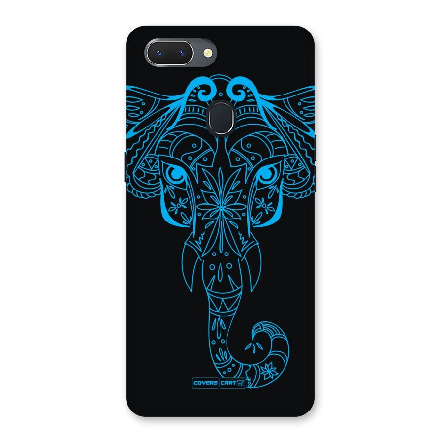 Blue Elephant Ethnic Back Case for Oppo Realme 2