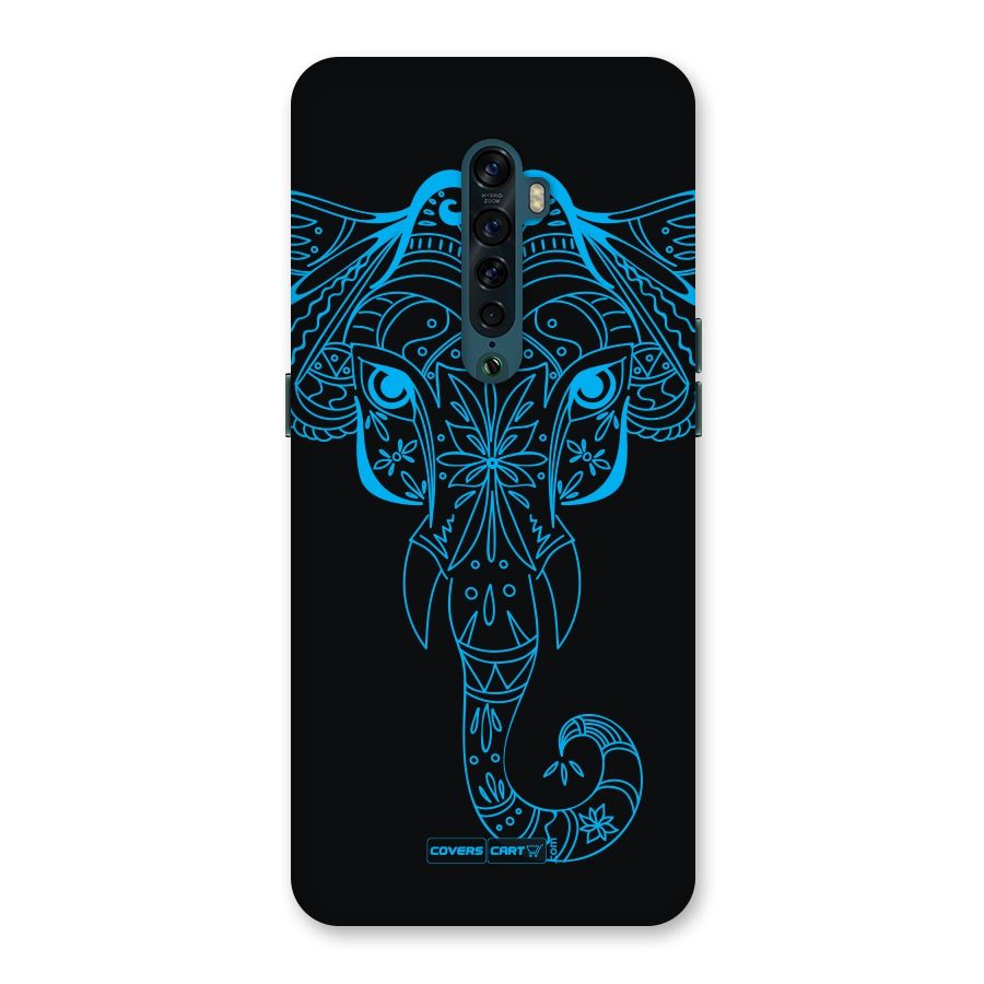 Blue Elephant Ethnic Back Case for Oppo Reno2