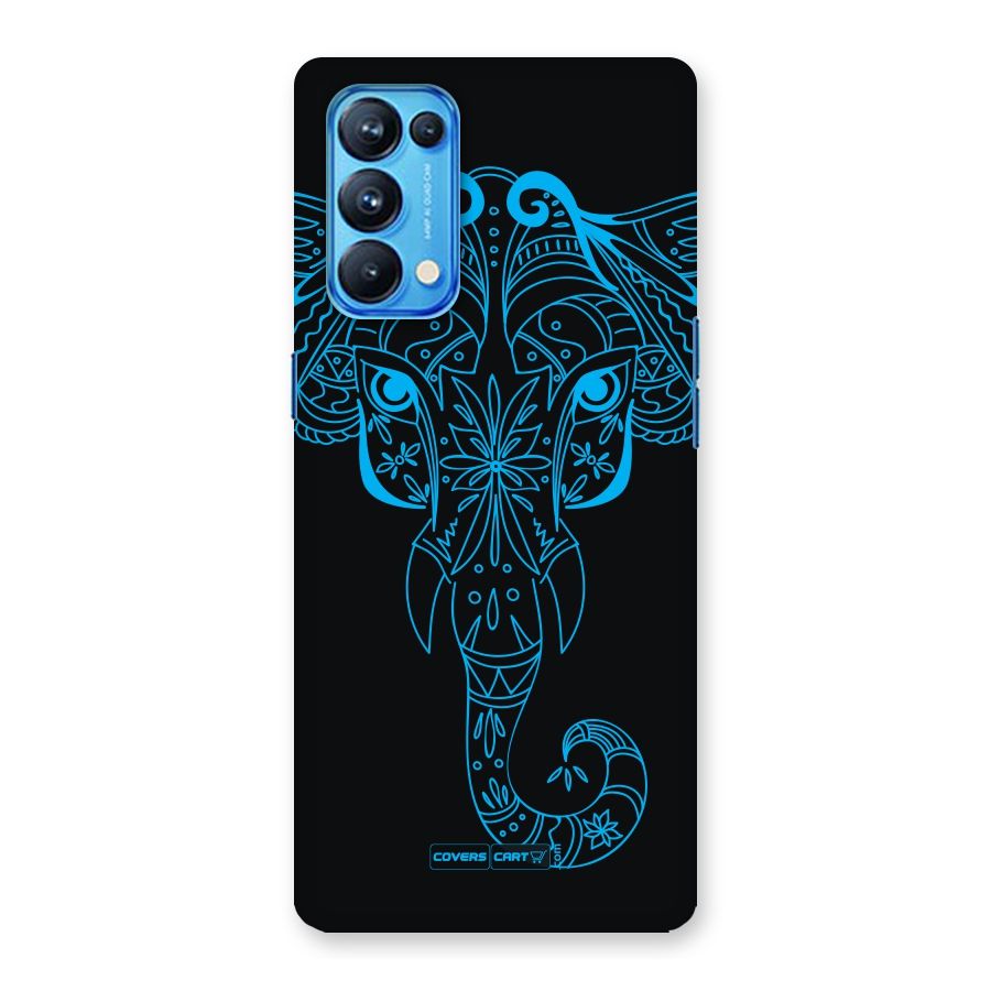 Blue Elephant Ethnic Back Case for Oppo Reno5 Pro 5G