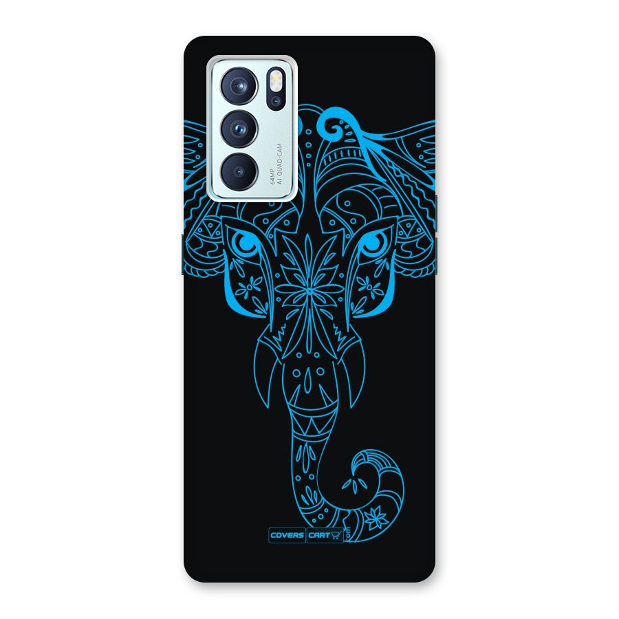 Blue Elephant Ethnic Back Case for Oppo Reno6 Pro 5G