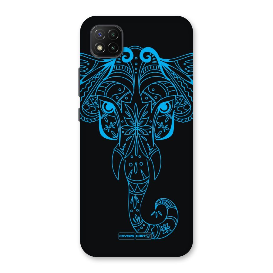 Blue Elephant Ethnic Back Case for Poco C3