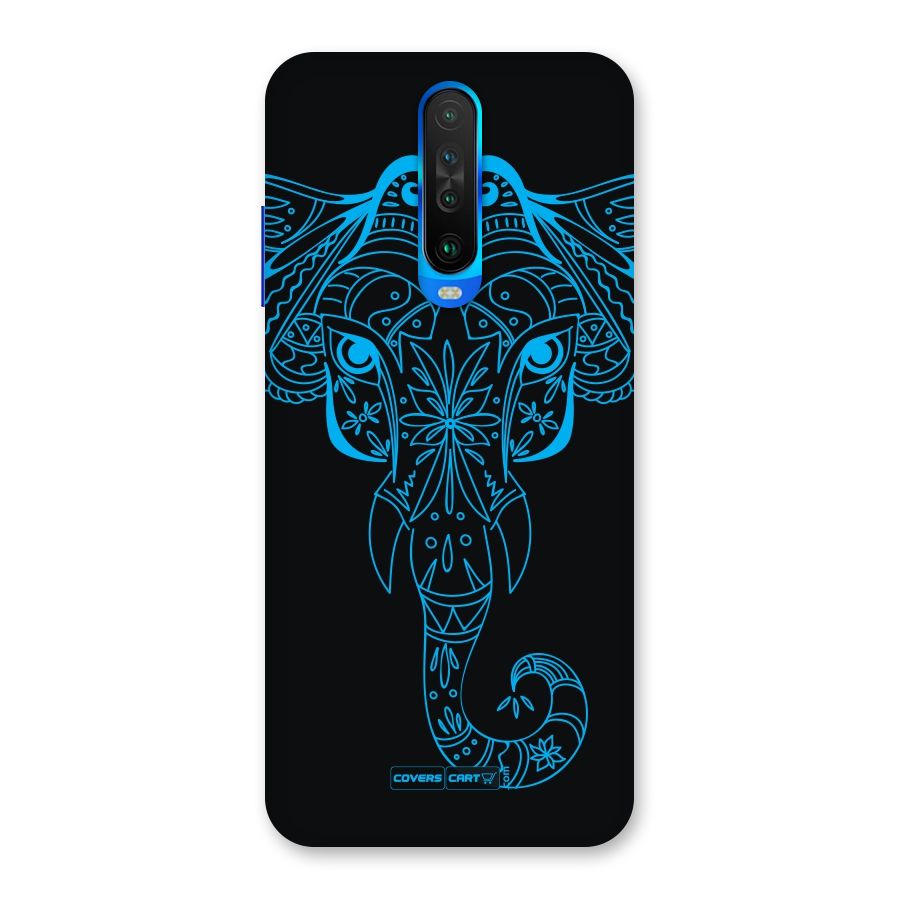Blue Elephant Ethnic Back Case for Poco X2