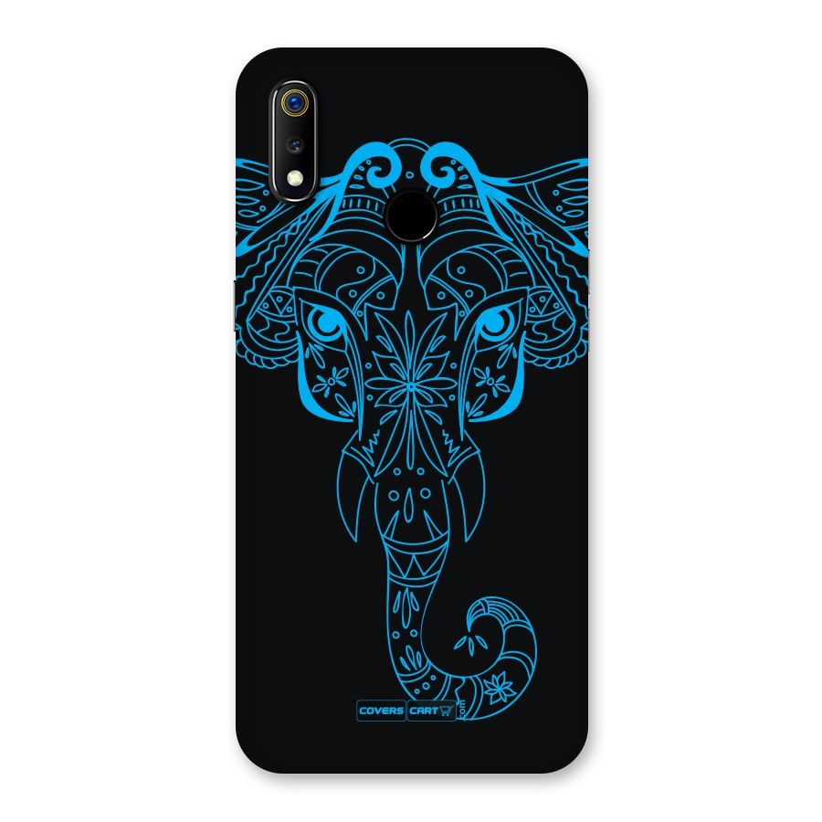 Blue Elephant Ethnic Back Case for Realme 3