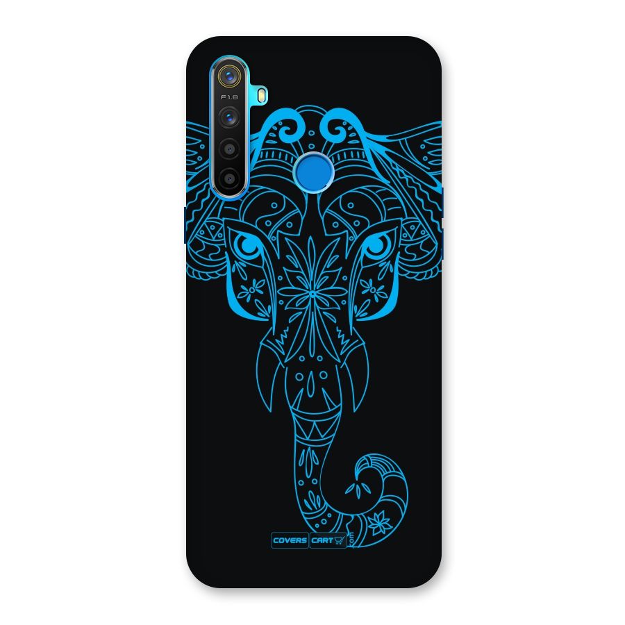 Blue Elephant Ethnic Back Case for Realme 5s