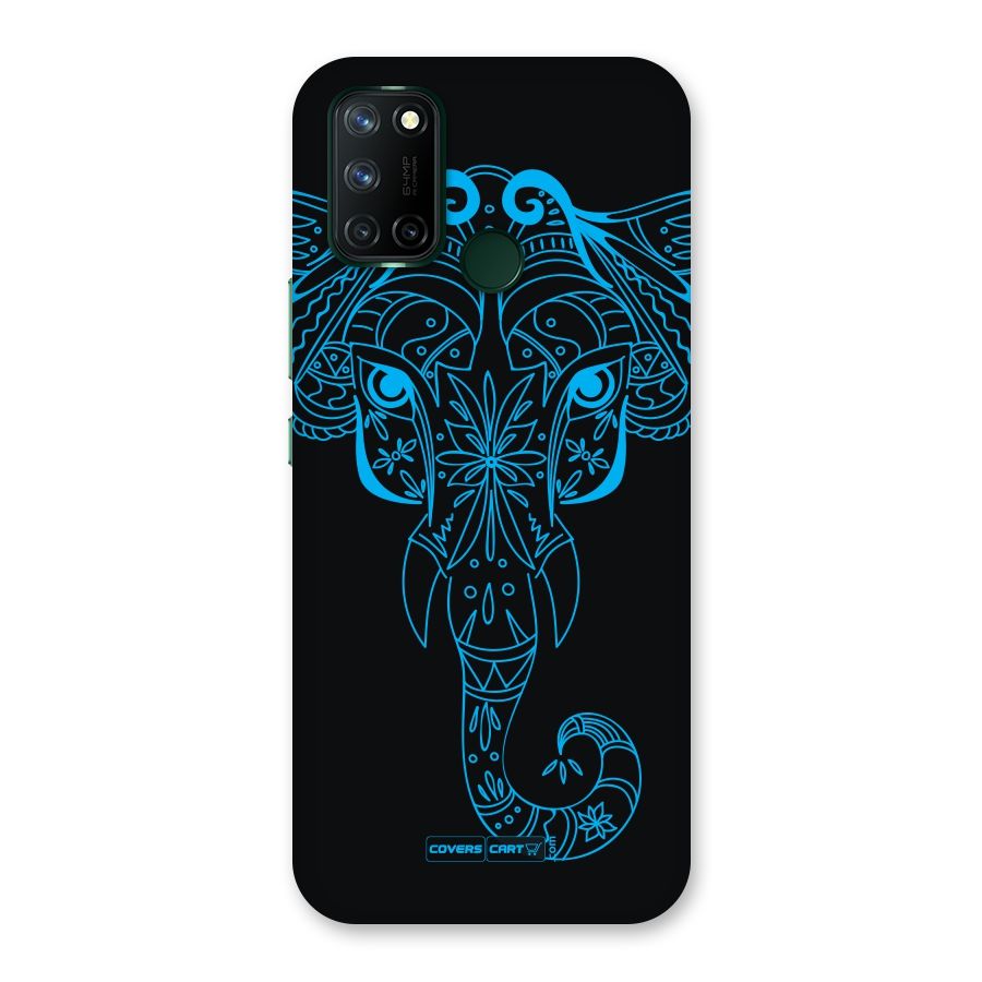 Blue Elephant Ethnic Back Case for Realme 7i