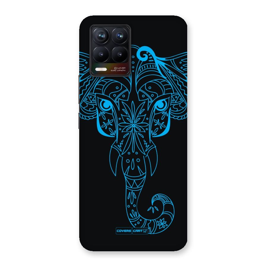Blue Elephant Ethnic Back Case for Realme 8