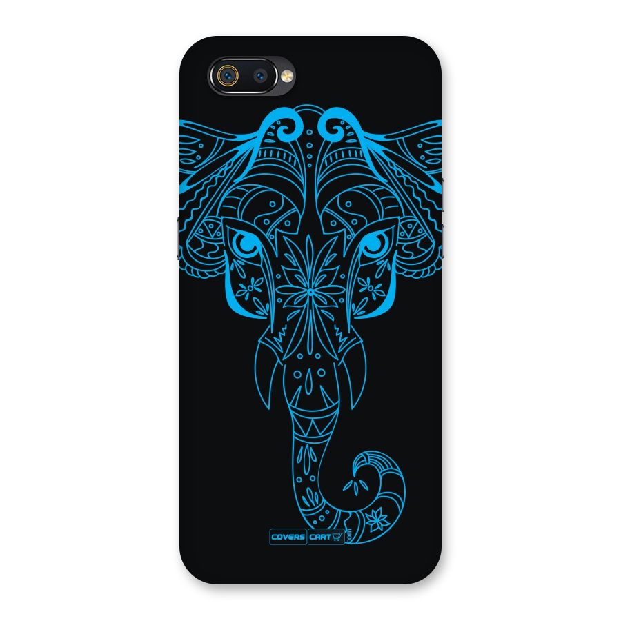 Blue Elephant Ethnic Back Case for Realme C2