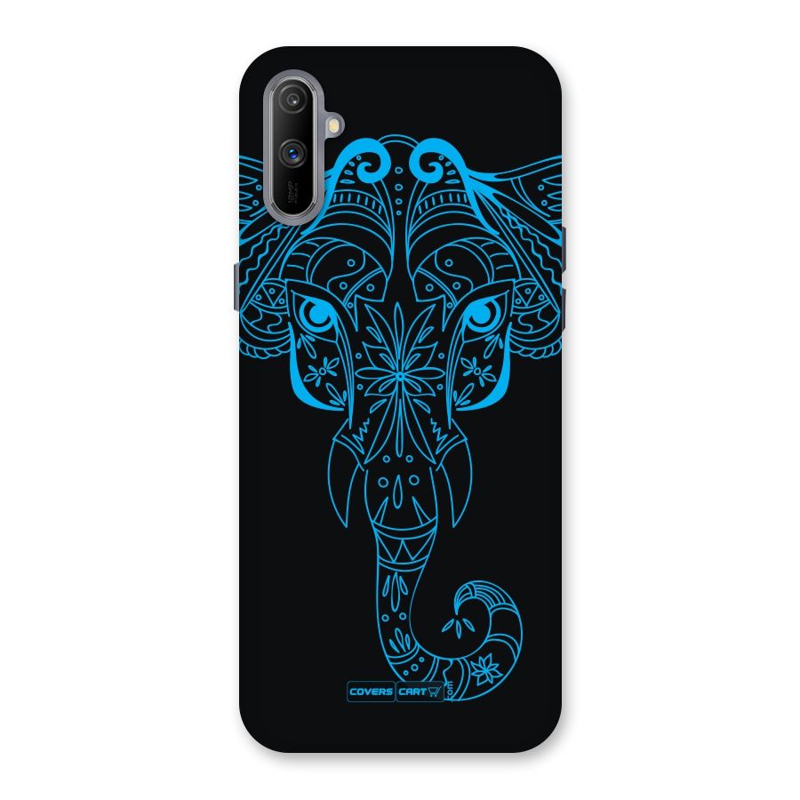 Blue Elephant Ethnic Back Case for Realme C3