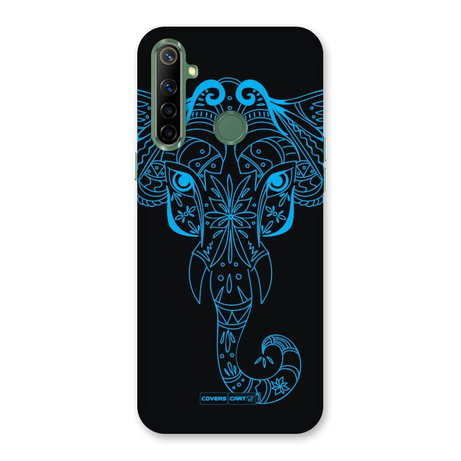 Blue Elephant Ethnic Back Case for Realme Narzo 10