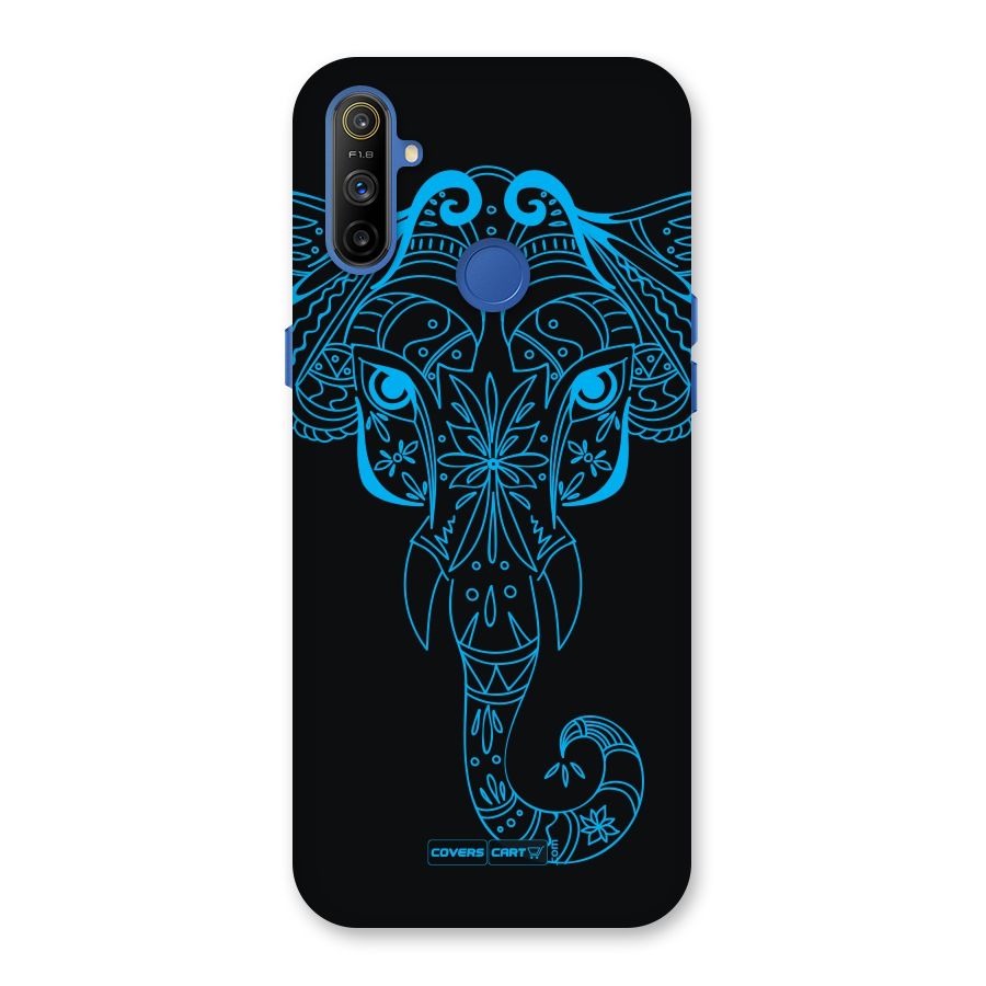Blue Elephant Ethnic Back Case for Realme Narzo 10A