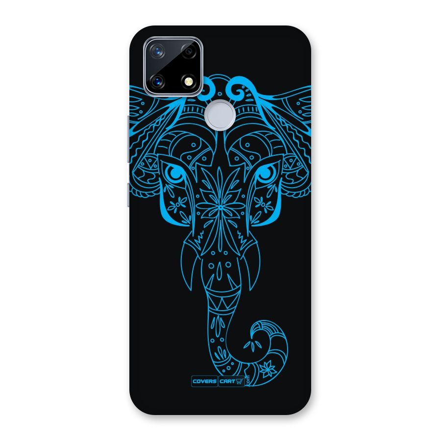 Blue Elephant Ethnic Back Case for Realme Narzo 20