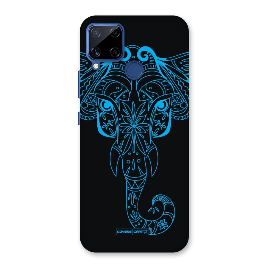 Blue Elephant Ethnic Back Case for Realme Narzo 30A