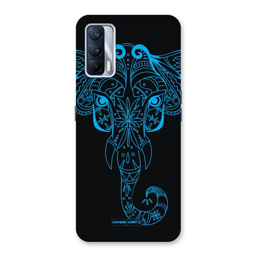 Blue Elephant Ethnic Back Case for Realme X7