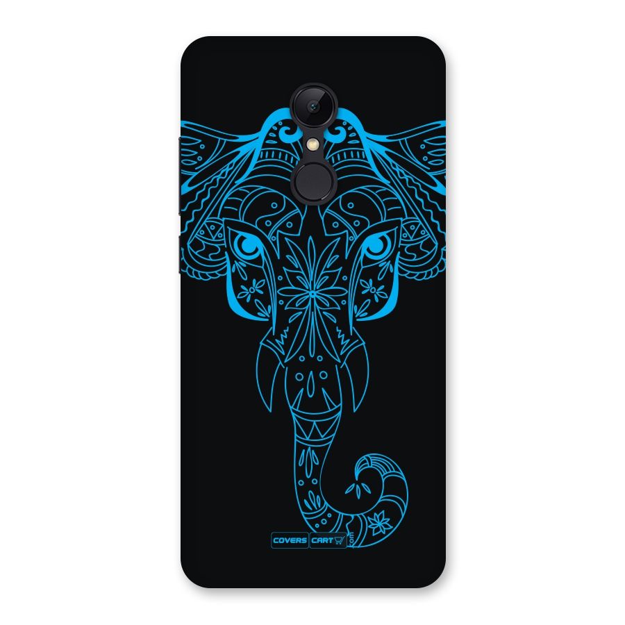 Blue Elephant Ethnic Back Case for Redmi 5