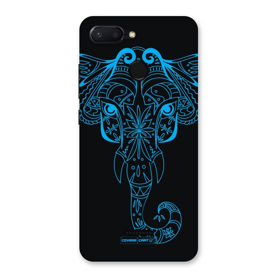 Blue Elephant Ethnic Back Case for Redmi 6