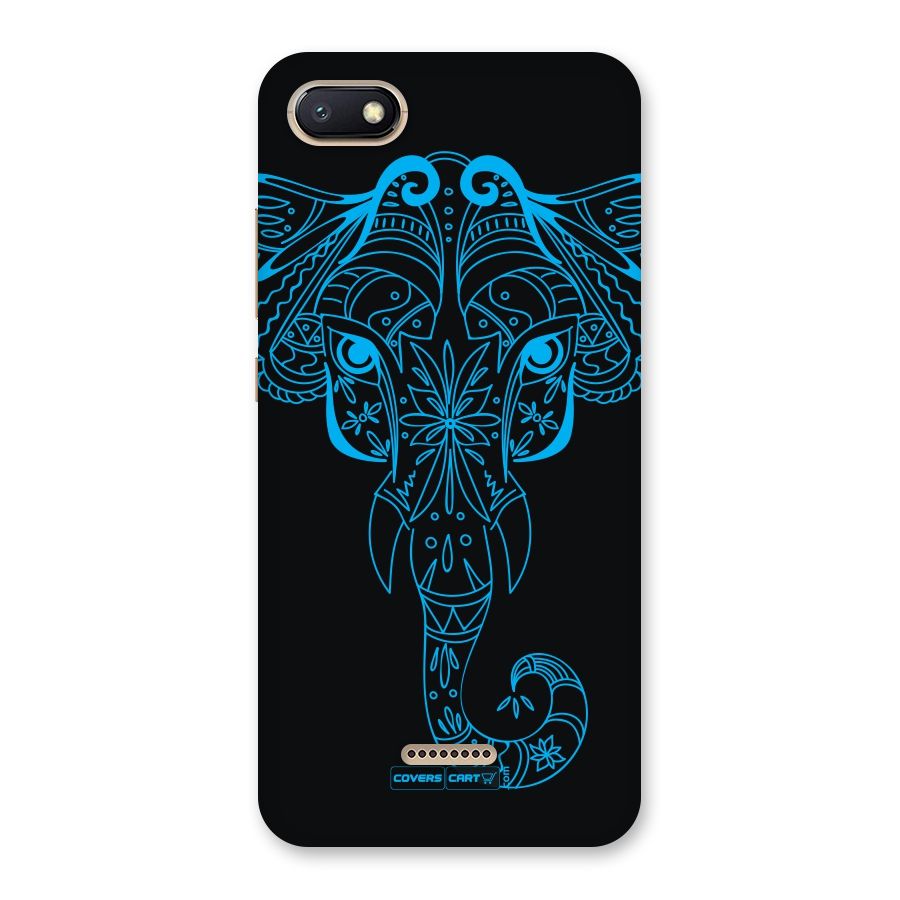 Blue Elephant Ethnic Back Case for Redmi 6A