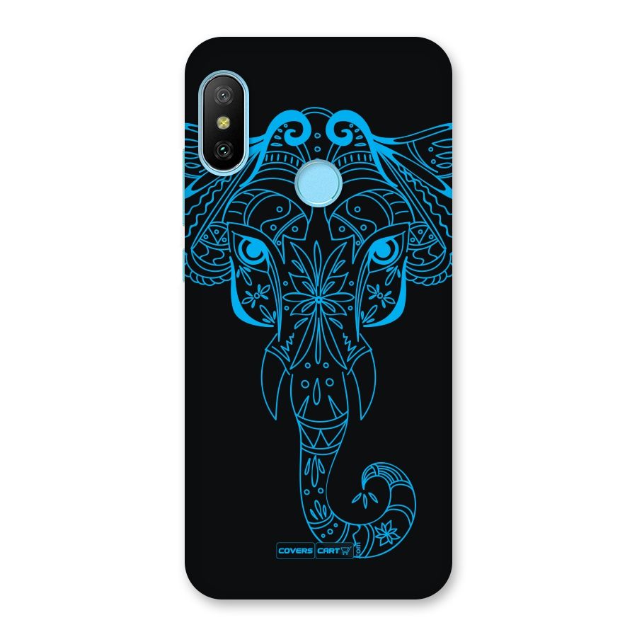 Blue Elephant Ethnic Back Case for Redmi 6 Pro