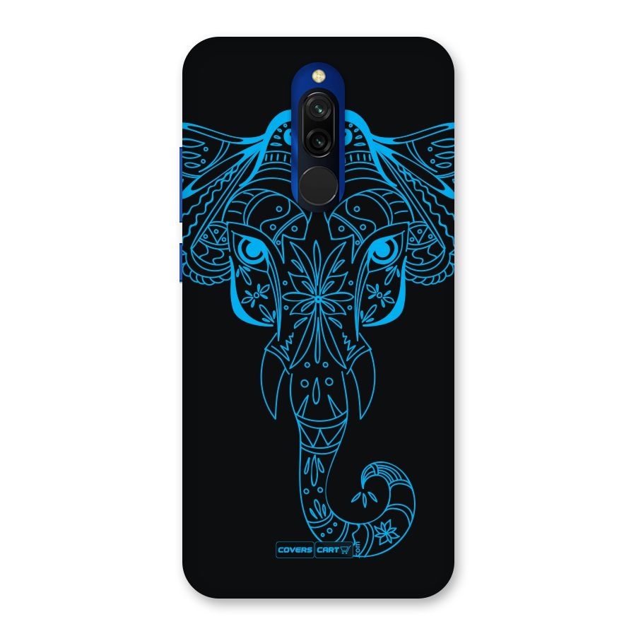 Blue Elephant Ethnic Back Case for Redmi 8