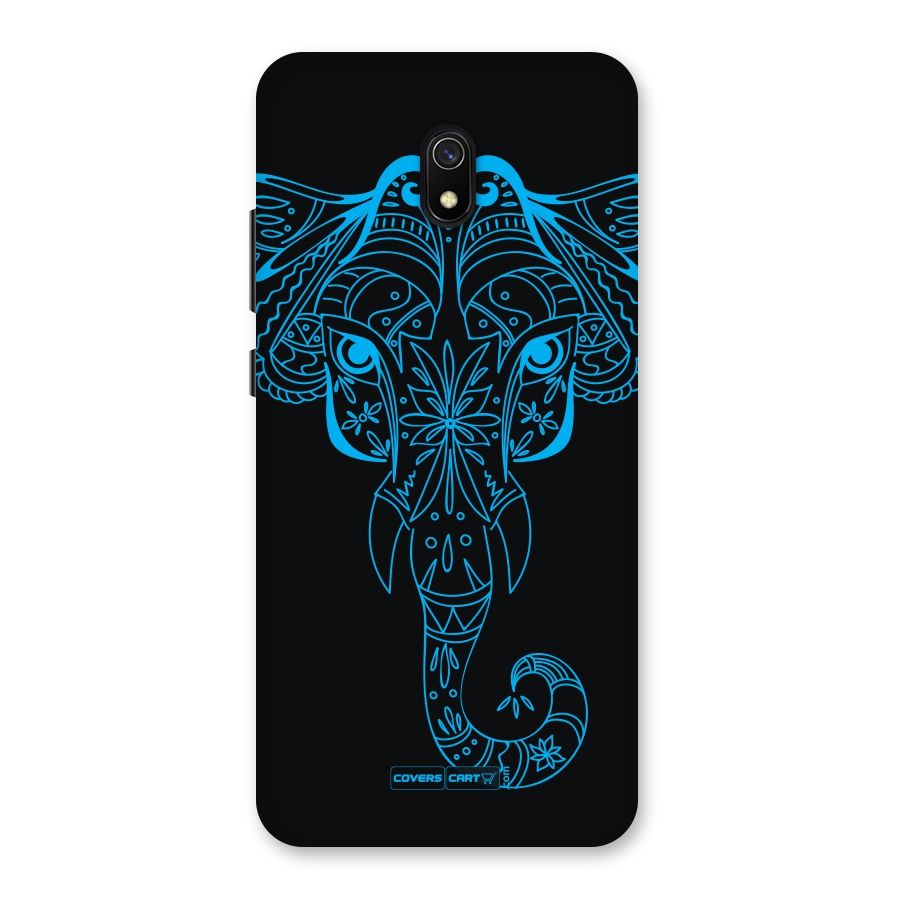 Blue Elephant Ethnic Back Case for Redmi 8A