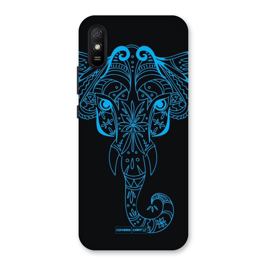 Blue Elephant Ethnic Back Case for Redmi 9i