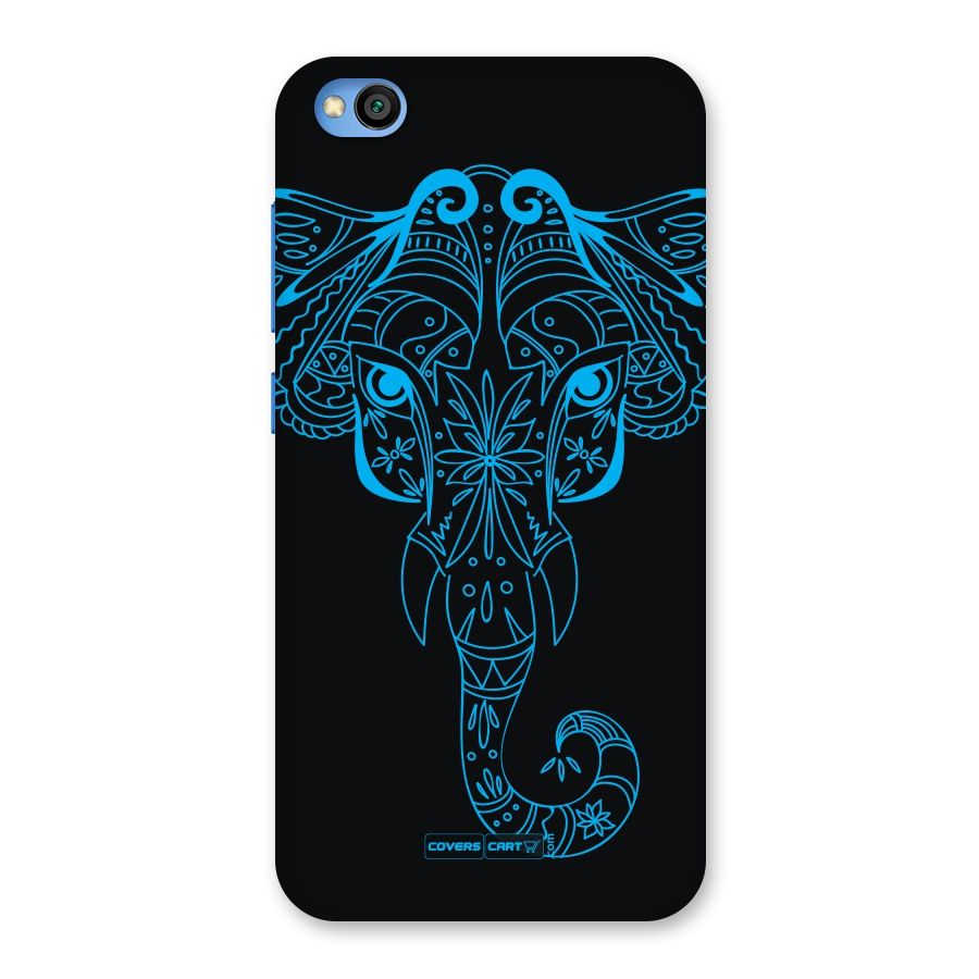 Blue Elephant Ethnic Back Case for Redmi Go