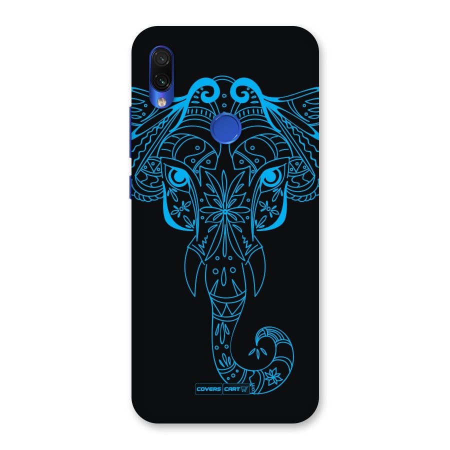 Blue Elephant Ethnic Back Case for Redmi Note 7S