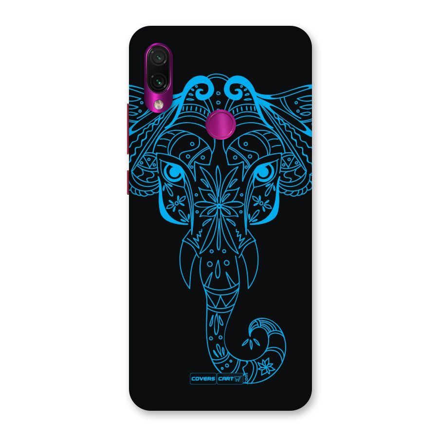 Blue Elephant Ethnic Back Case for Redmi Note 7 Pro