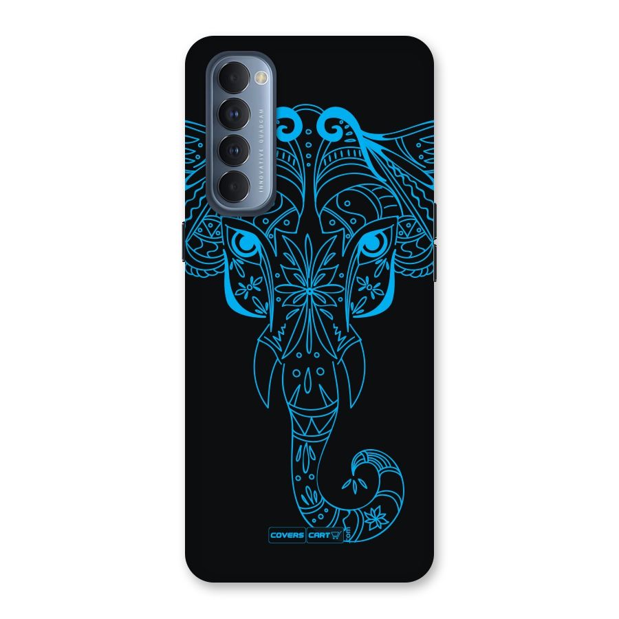 Blue Elephant Ethnic Back Case for Reno4 Pro