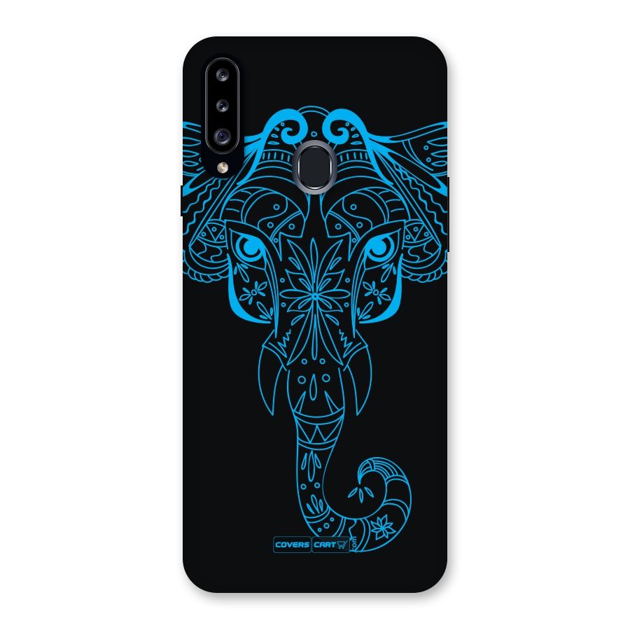 Blue Elephant Ethnic Back Case for Samsung Galaxy A20s
