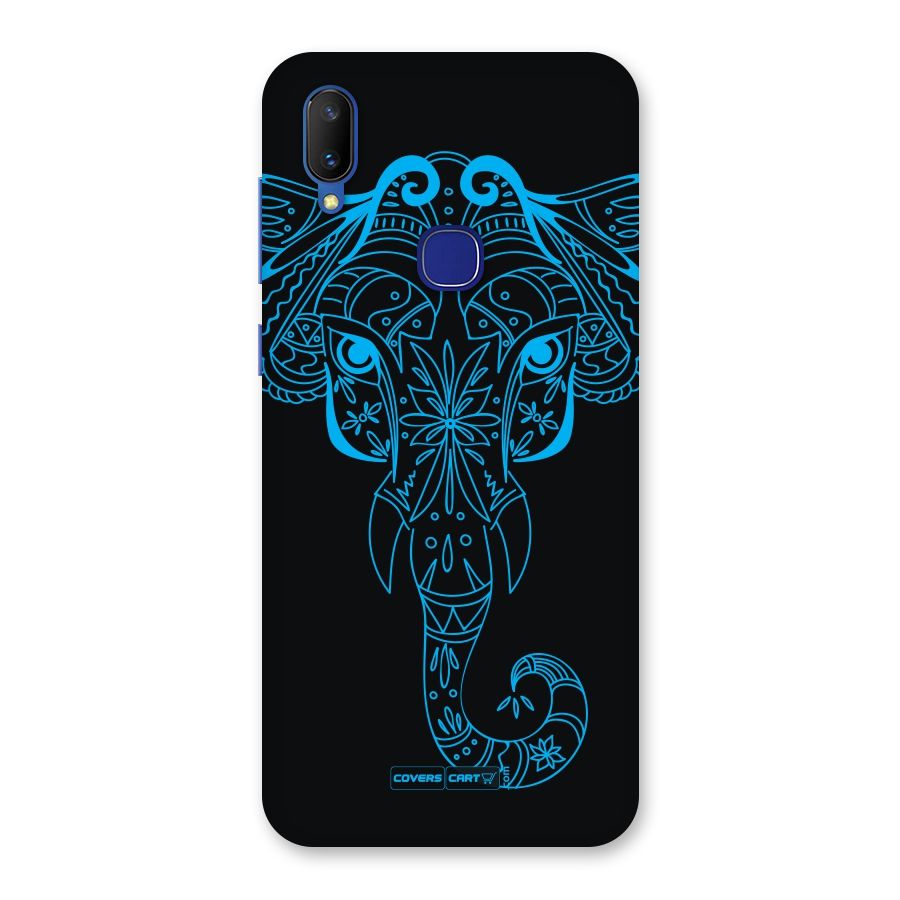 Blue Elephant Ethnic Back Case for Vivo V11