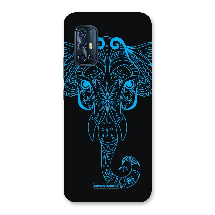 Blue Elephant Ethnic Back Case for Vivo V17