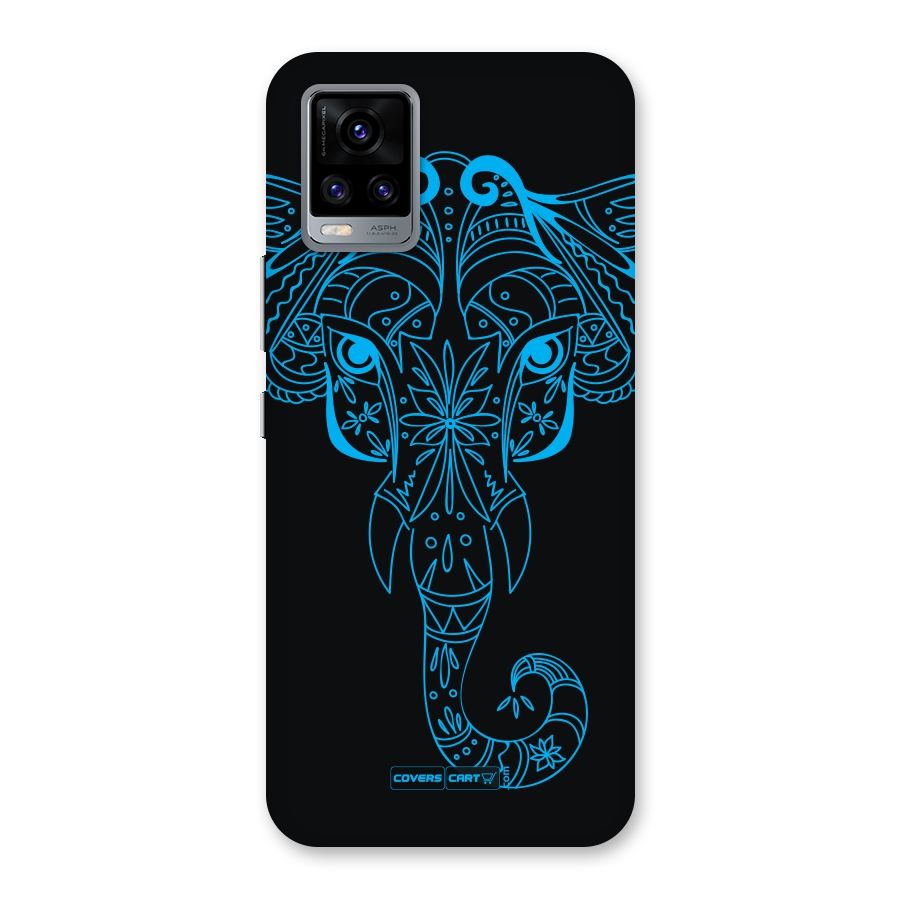 Blue Elephant Ethnic Back Case for Vivo V20