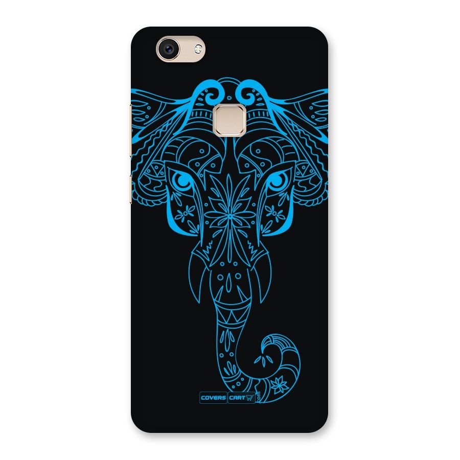 Blue Elephant Ethnic Back Case for Vivo V7