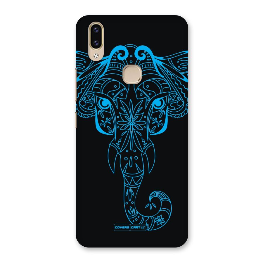 Blue Elephant Ethnic Back Case for Vivo V9 Youth
