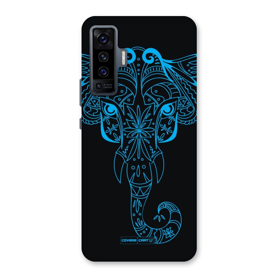 Blue Elephant Ethnic Back Case for Vivo X50