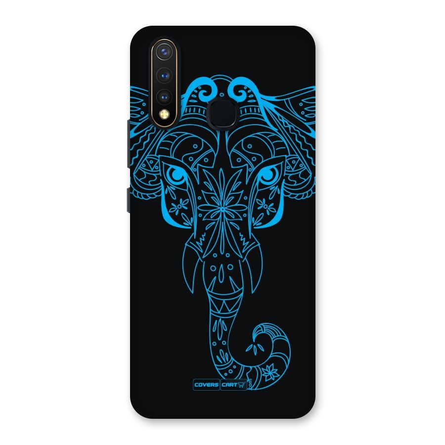 Blue Elephant Ethnic Back Case for Vivo Y19