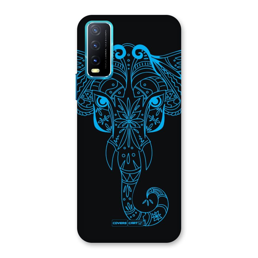 Blue Elephant Ethnic Back Case for Vivo Y20G
