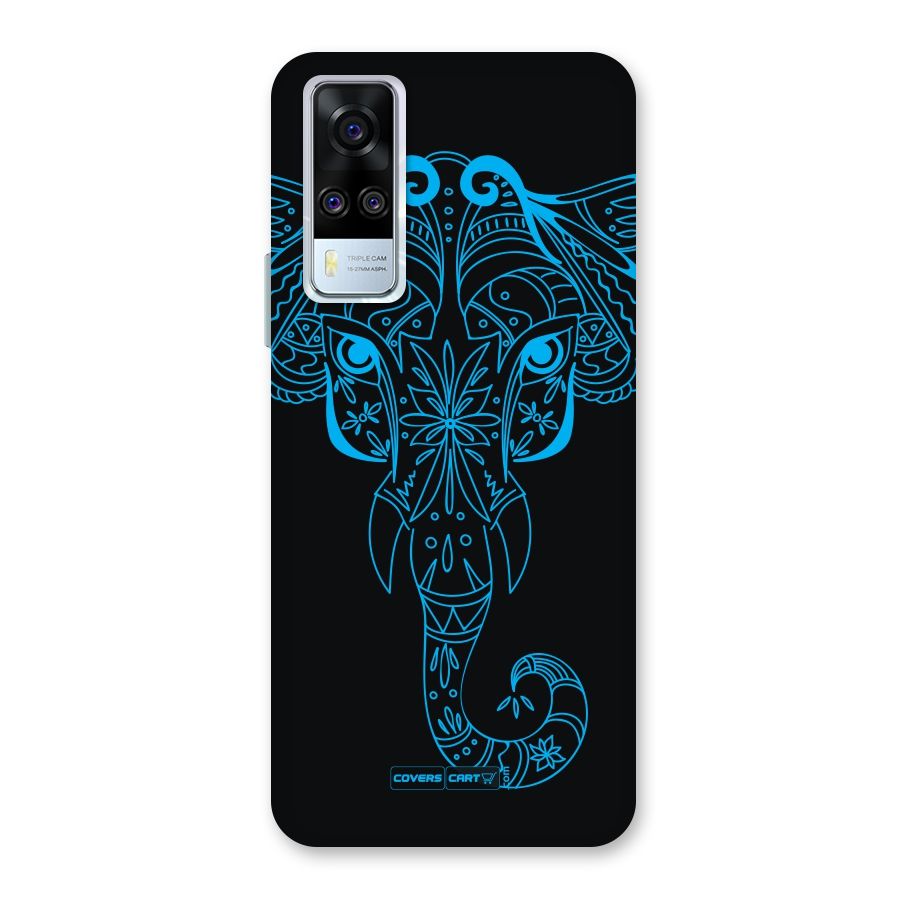 Blue Elephant Ethnic Back Case for Vivo Y31