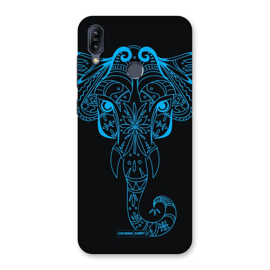 Blue Elephant Ethnic Back Case for Zenfone Max M2