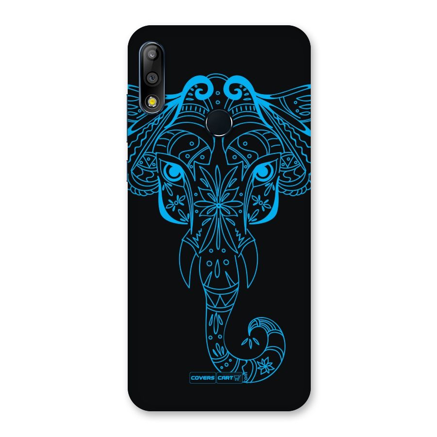 Blue Elephant Ethnic Back Case for Zenfone Max Pro M2