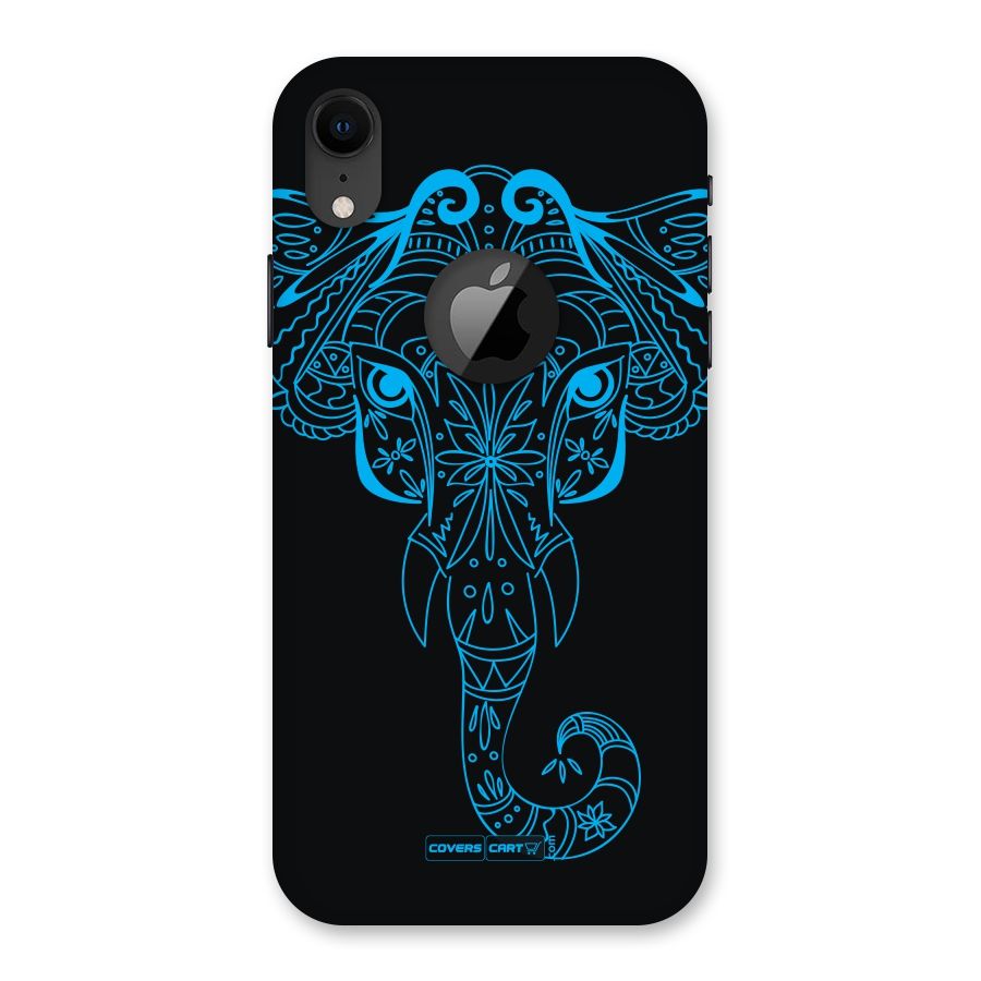 Blue Elephant Ethnic Back Case for iPhone XR Logo Cut