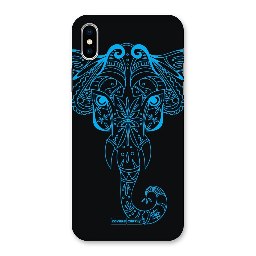 Blue Elephant Ethnic Back Case for iPhone XS