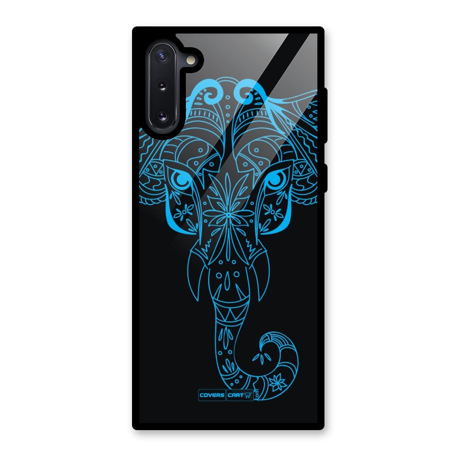 Blue Elephant Ethnic Glass Back Case for Galaxy Note 10