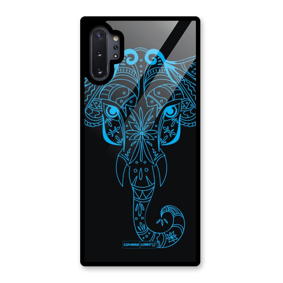 Blue Elephant Ethnic Glass Back Case for Galaxy Note 10 Plus