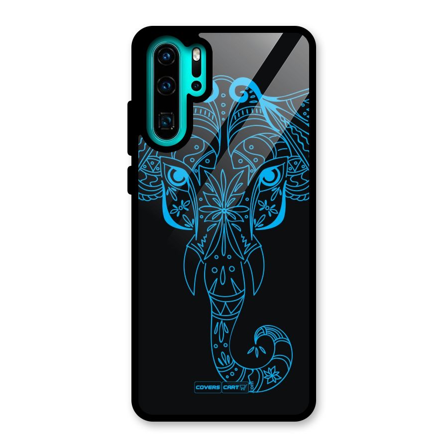 Blue Elephant Ethnic Glass Back Case for Huawei P30 Pro
