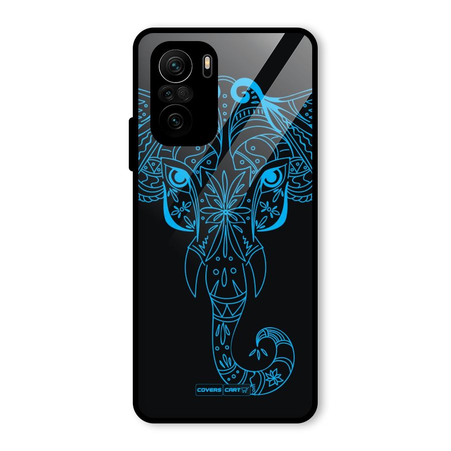 Blue Elephant Ethnic Glass Back Case for Mi 11X Pro
