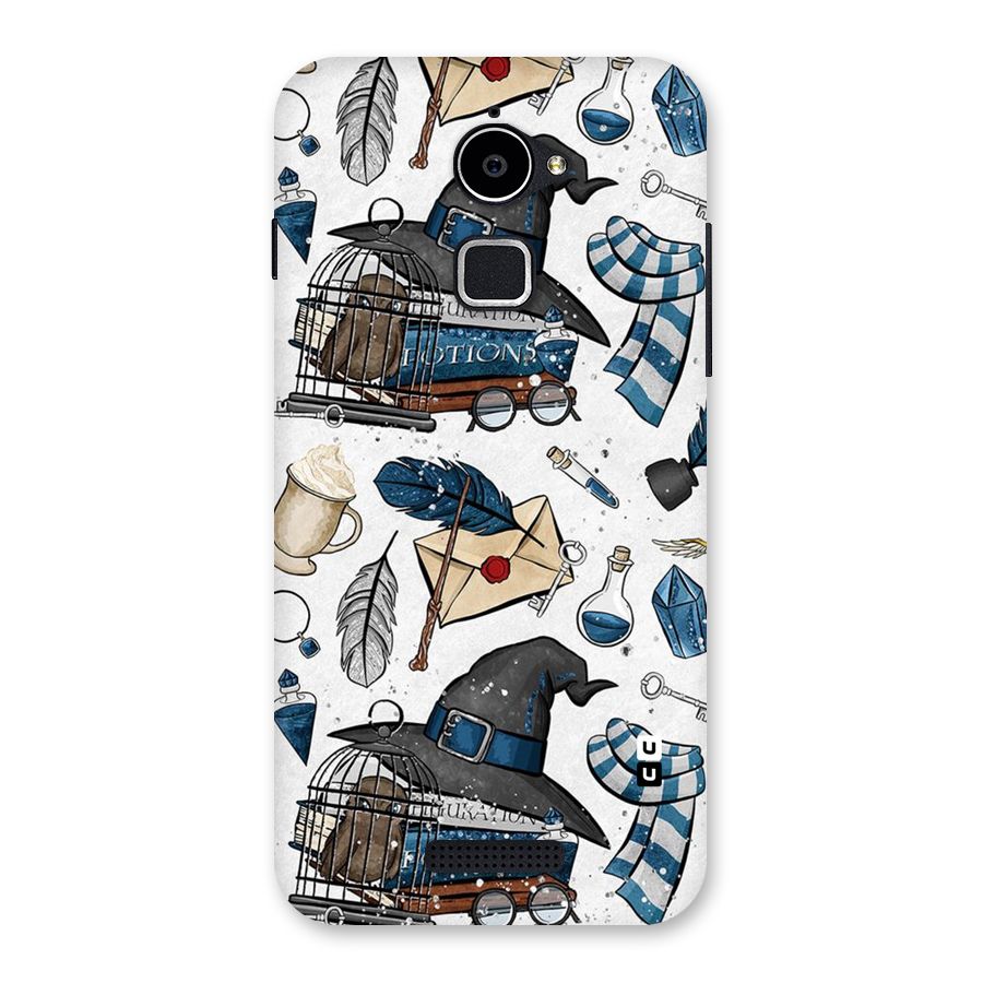 Blue Feather Hat Design Back Case for Coolpad Note 3 Lite